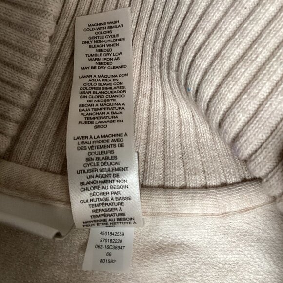 Chico’s ZENERGY Tinah Poncho Cardigan Jacket Sz 3 (XL/16) Oatmeal Beige #24N - Picture 12 of 12